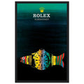 Rolex Submariner Fish Vintage Poster Ad - Premium Matte Paper
