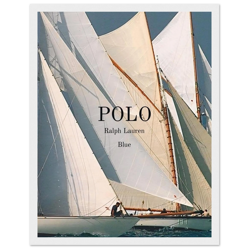 Polo Ralph Lauren Vintage Ad Poster - Polo Blue