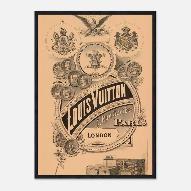 Louis Vuitton London Paris Vintage Poster Ad
