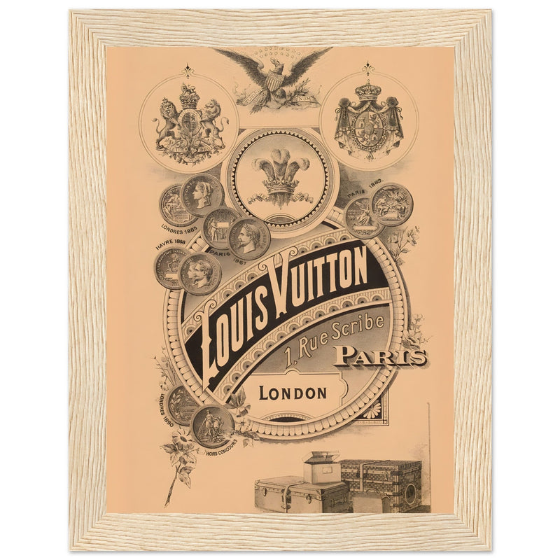 Louis Vuitton London Paris Vintage Poster Ad