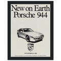 Porsche 944 New on Earth Vintage Poster Ad