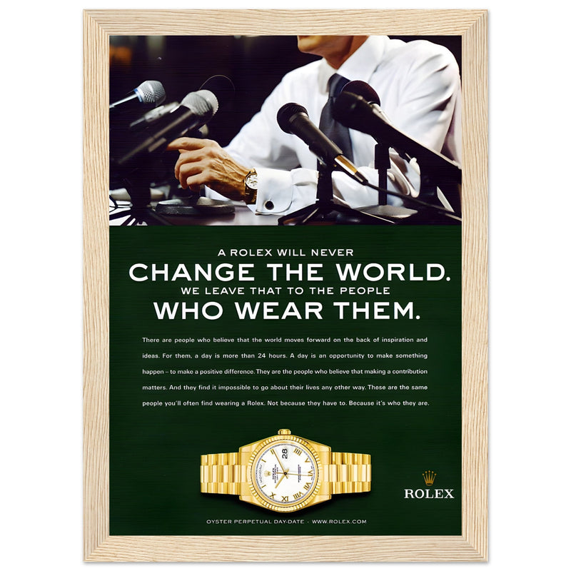 Rolex Day-Date Vintage Poster Ad