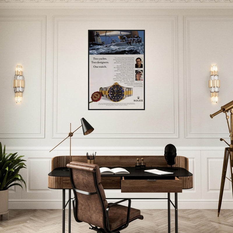 Rolex Yacht Submariner Vintage Poster Ad