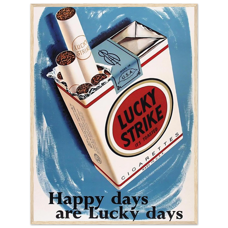 Lucky Strike Vintage Poster - Happy Days
