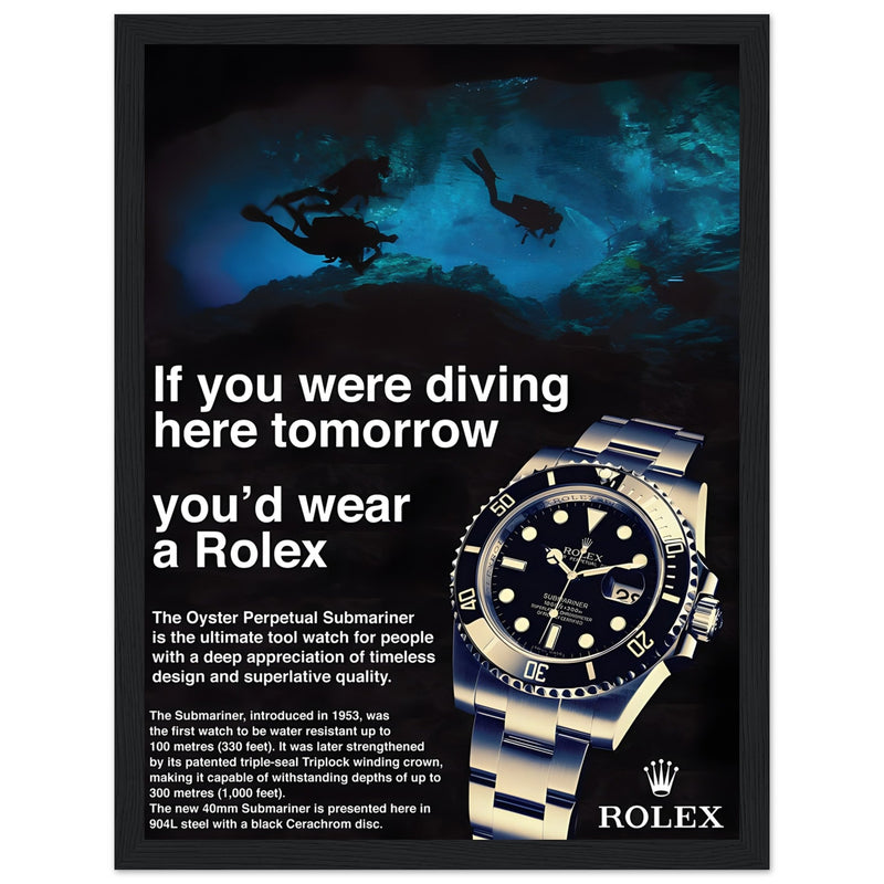 Rolex Oyster Perpetual Vintage Poster - Premium Matte