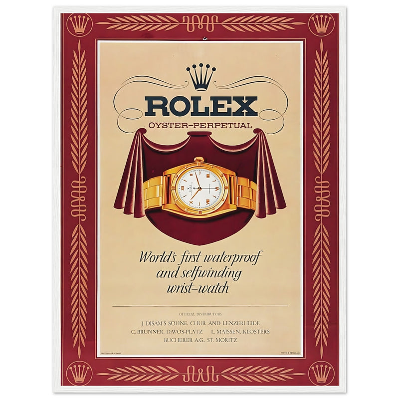 Rolex Oyster-Perpetual Vintage Poster Ad