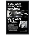 Rolex Racing Vintage Poster Ad