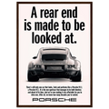 Porsche 911 Vintage Poster - Rear End
