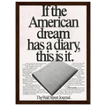 Wall Street Journal Vintage Poster Ad - American Dream Diary