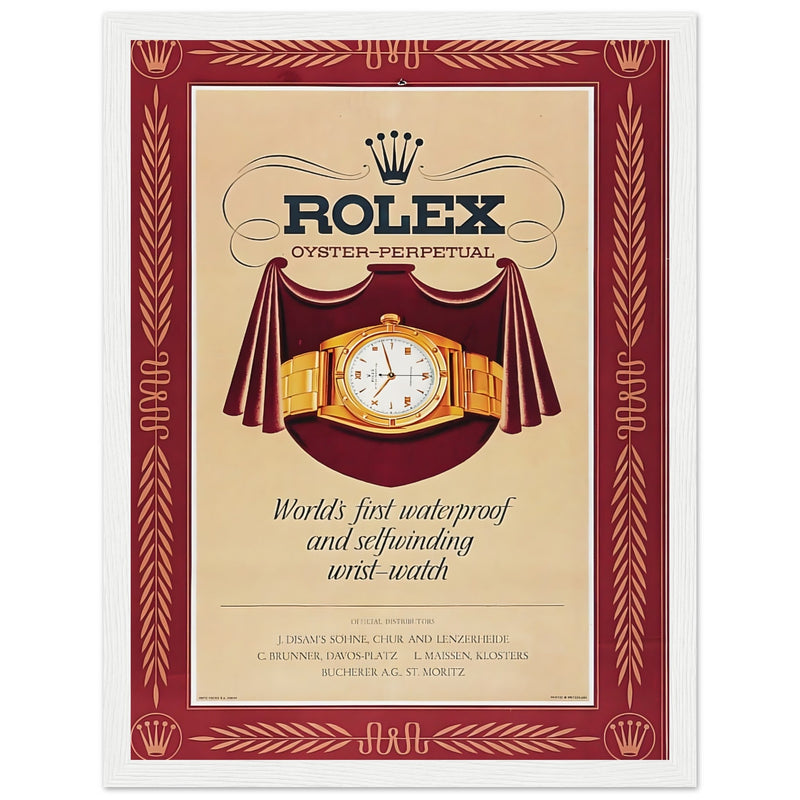 Rolex Oyster-Perpetual Vintage Poster Ad