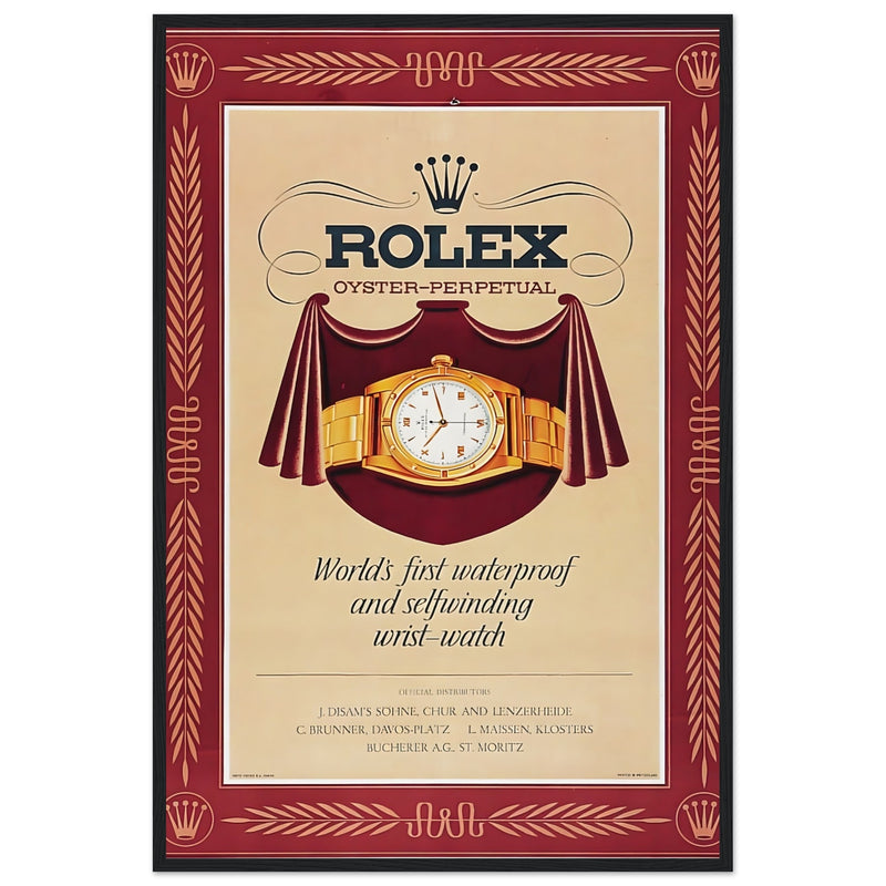 Rolex Oyster-Perpetual Vintage Poster Ad