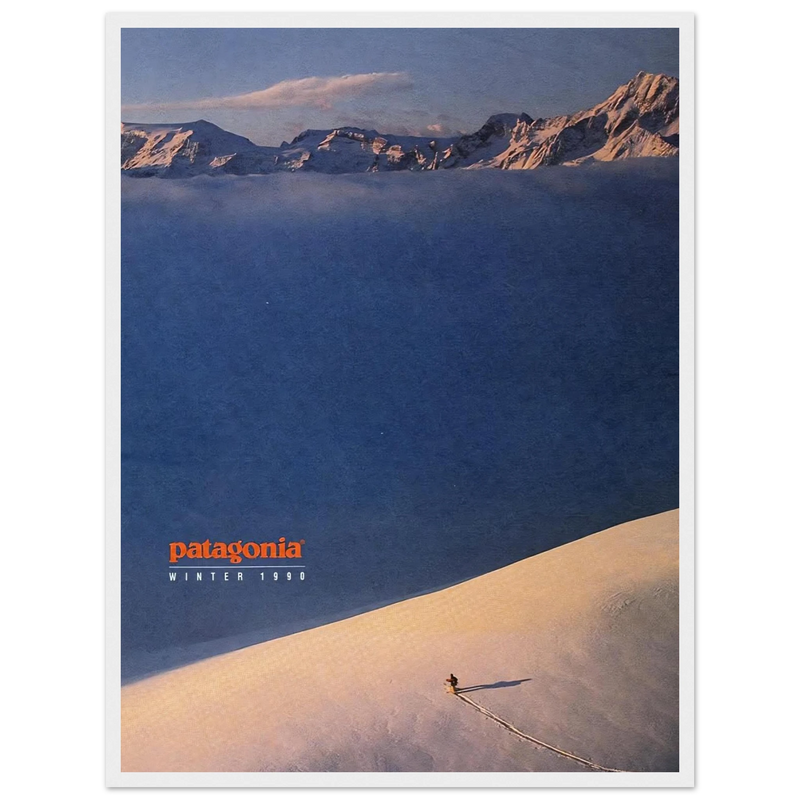 Patagonia Vintage Poster Ad - Winter 1990