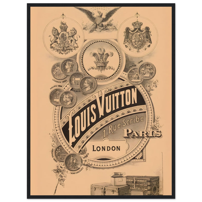 Louis Vuitton London Paris Vintage Poster Ad