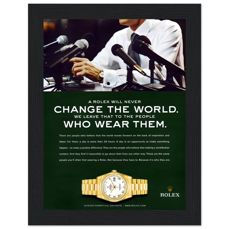Rolex Day-Date Vintage Poster Ad