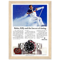 Rolex Alpine Gold Medal Sweep Vintage Poster