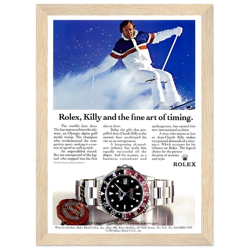 Rolex Alpine Gold Medal Sweep Vintage Poster