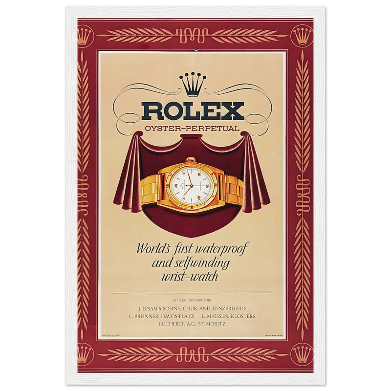 Rolex Oyster-Perpetual Vintage Poster Ad