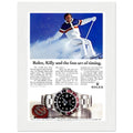 Rolex Alpine Gold Medal Sweep Vintage Poster