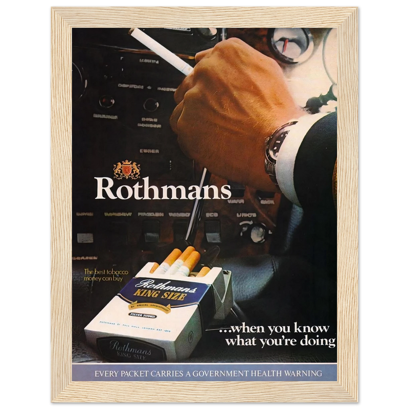 Rothmans Vintage Poster Ad - Rothman Kingsize
