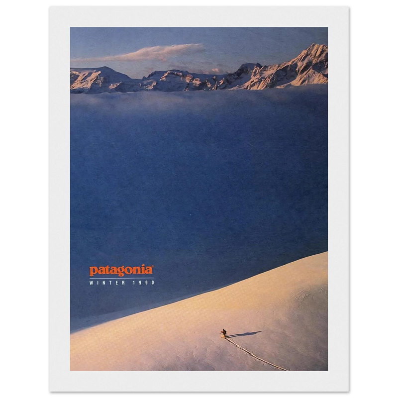 Patagonia Vintage Poster Ad - Winter 1990