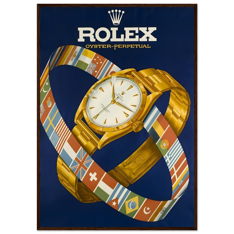 Rolex Advertising Golden Age Oyster Perpetual Vintage Poster