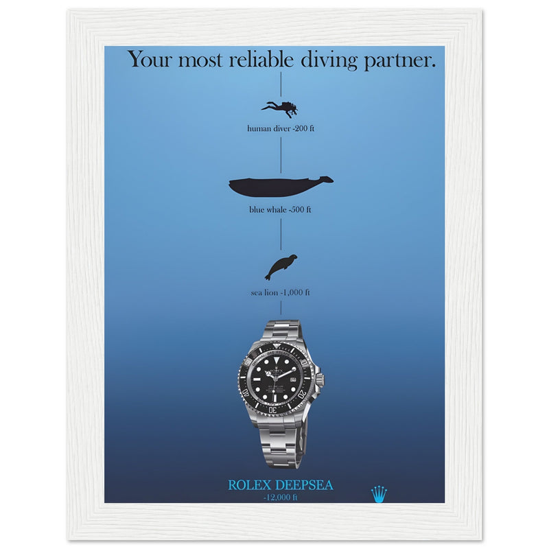 Rolex Deepsea Vintage Poster Ad
