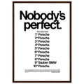Porsche Nobody's Perfect Le Man Vintage Poster Ad
