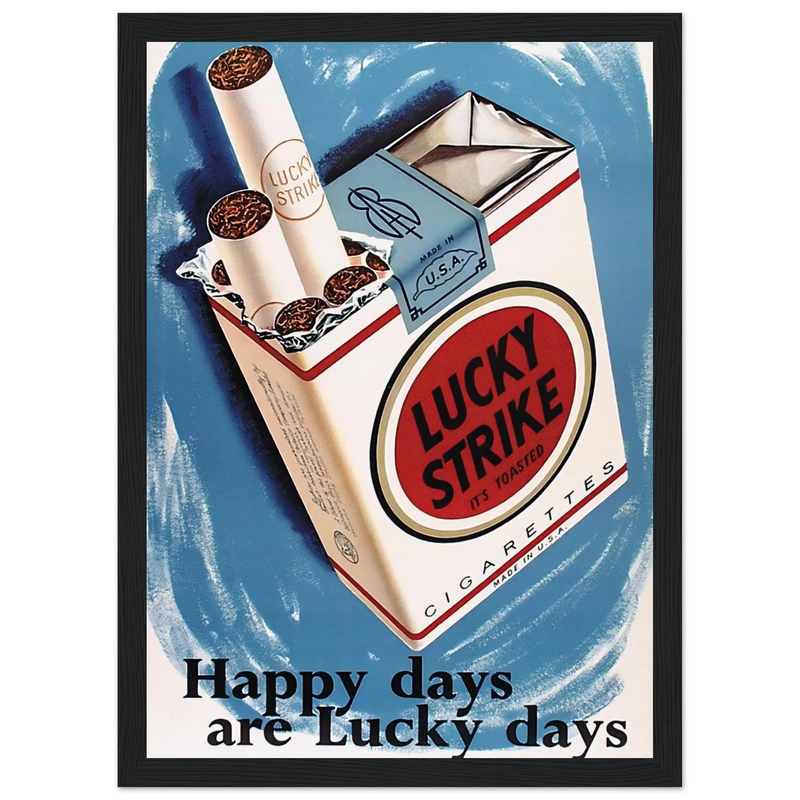 Lucky Strike Vintage Poster - Happy Days