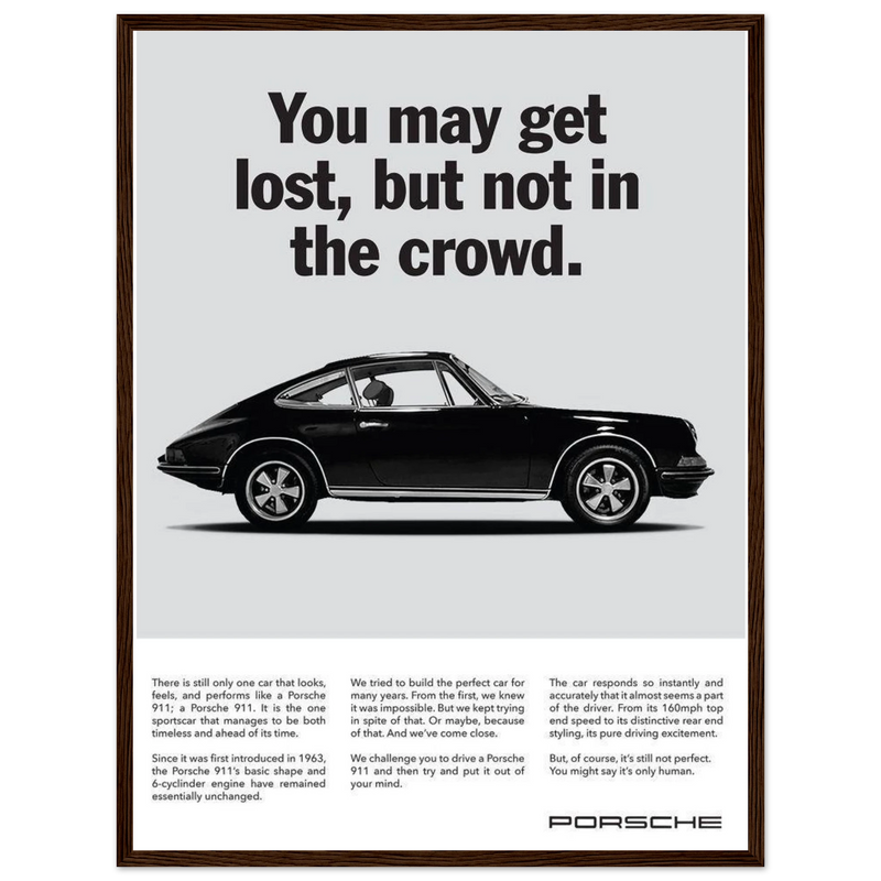 Porsche Vintage Poster - Lost
