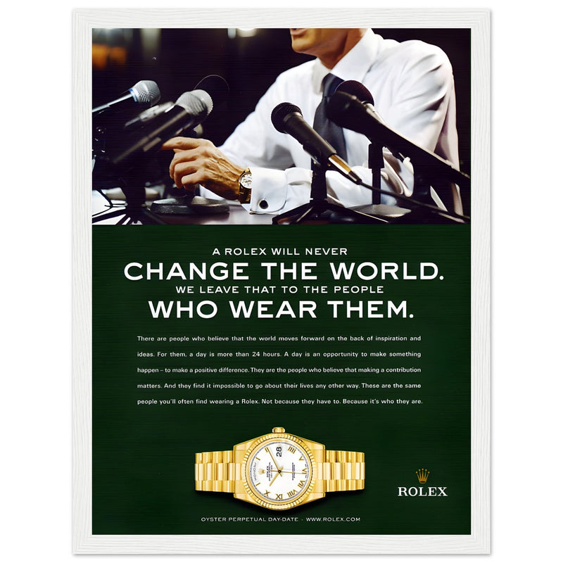 Rolex Day-Date Vintage Poster Ad