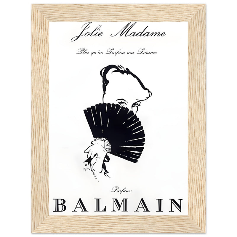 Balmain Jolie Madame Vintage Poster Ad