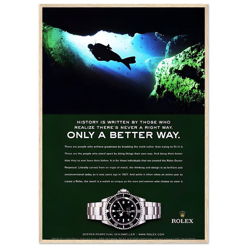 Rolex A Better Way Vintage Poster Ad