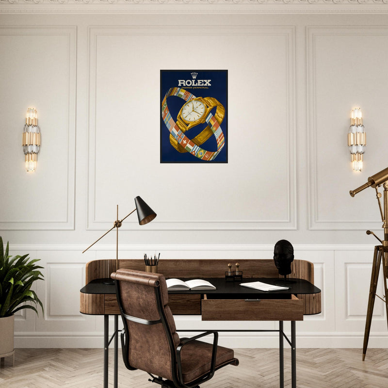 Rolex Advertising Golden Age Oyster Perpetual Vintage Poster