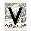 Louis Vuitton Nice, Paris Vintage Poster Ad