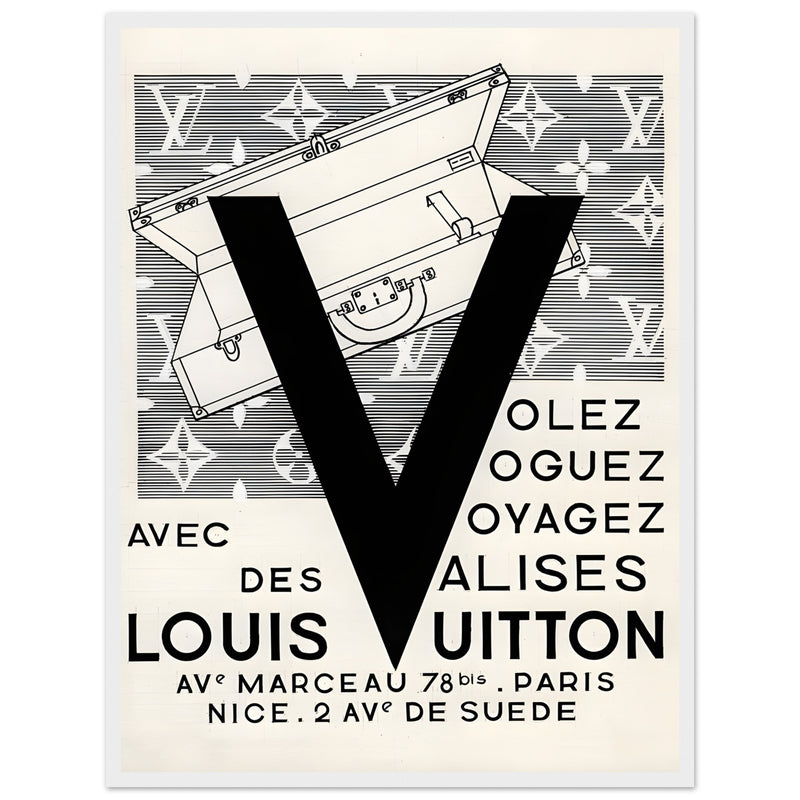 Louis Vuitton Nice, Paris Vintage Poster Ad