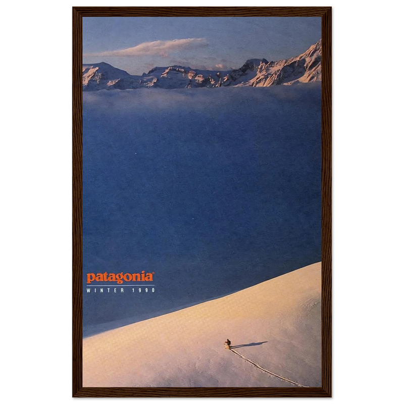 Patagonia Vintage Poster Ad - Winter 1990