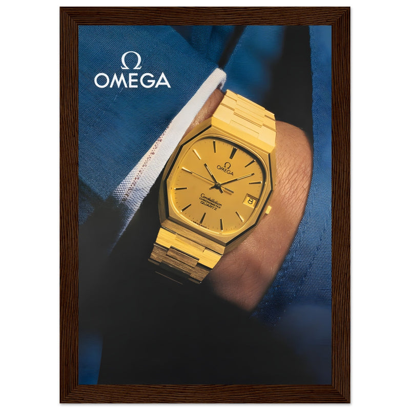 Omega Gold Vintage Poster Ad