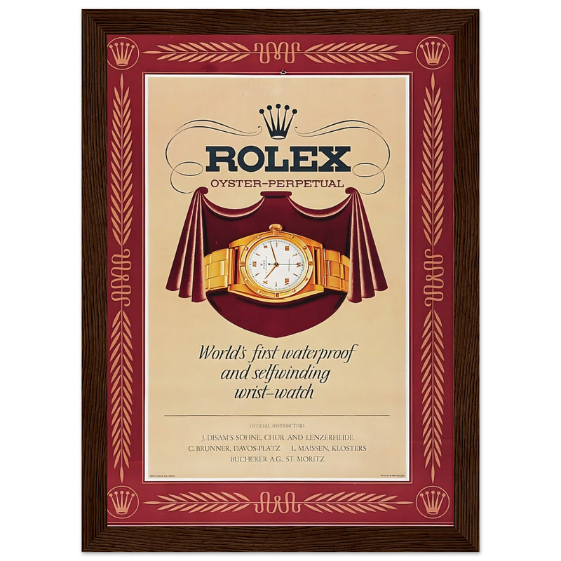 Rolex Oyster-Perpetual Vintage Poster Ad