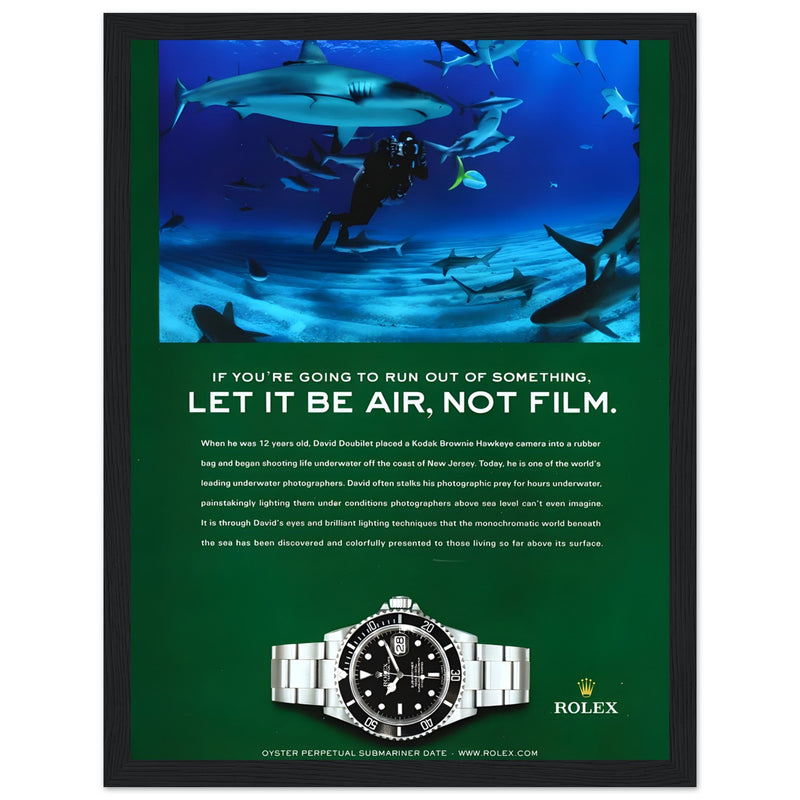 Rolex Submariner Vintage Poster Ad