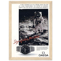 Omega Moon Vintage Poster Ad