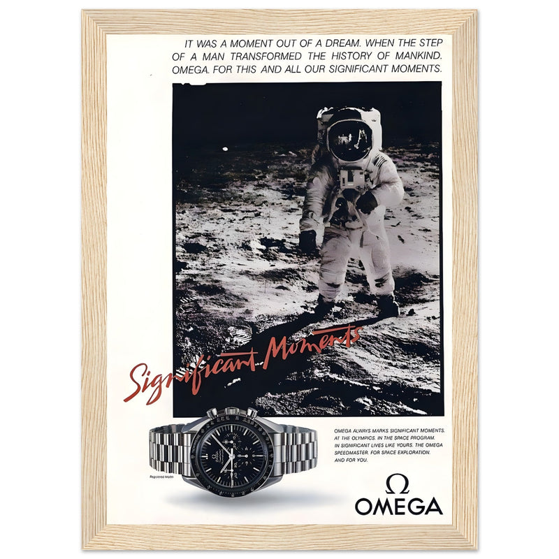 Omega Moon Vintage Poster Ad