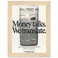 Wall Street Journal 1988 Vintage Poster Ad