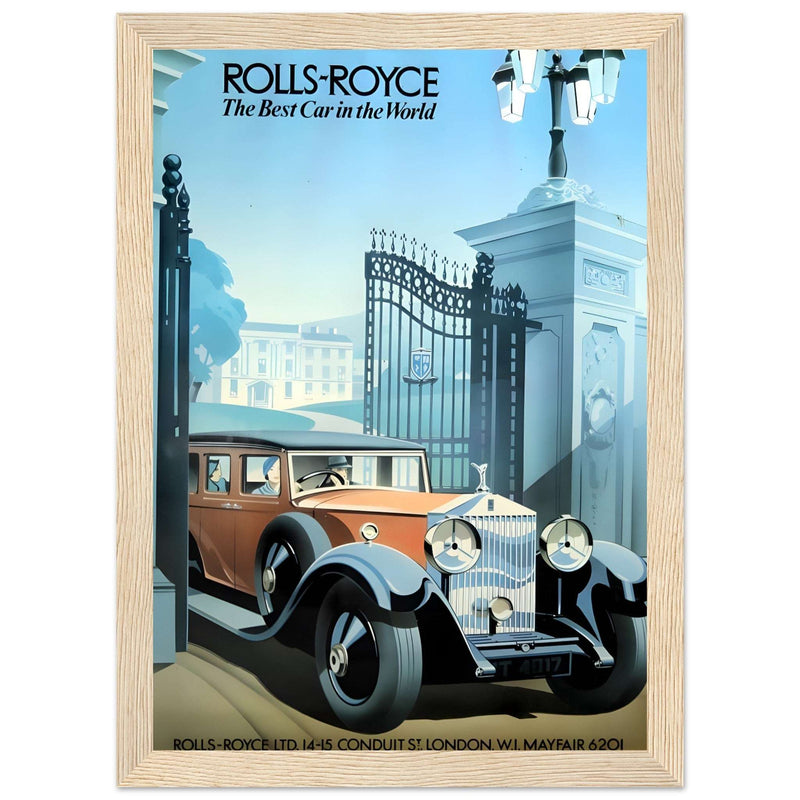 Rolls-Royce Best Car In The World Vintage Poster Ad