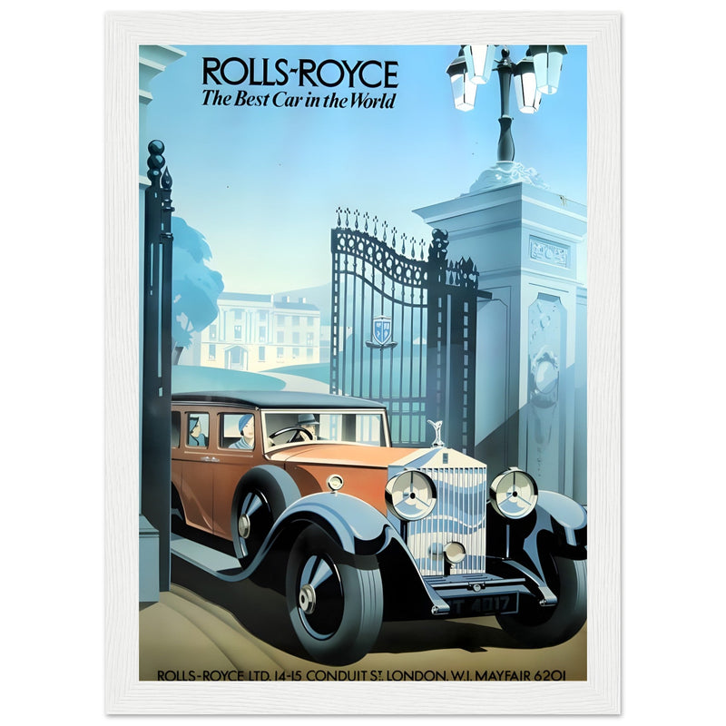 Rolls-Royce Best Car In The World Vintage Poster Ad