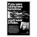 Rolex Racing Vintage Poster Ad