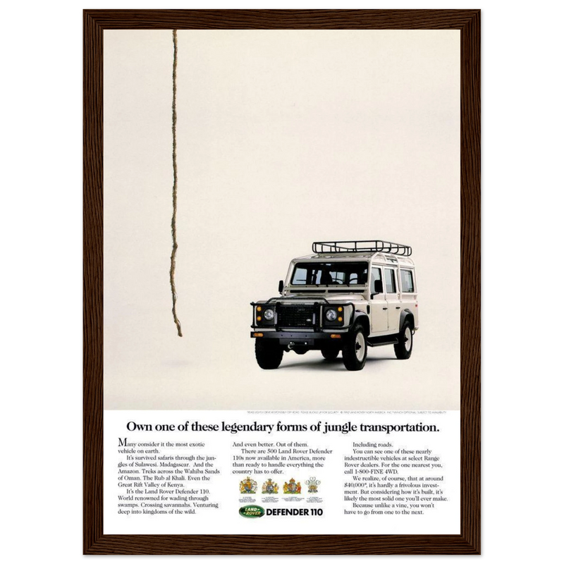 Land Rover Defender Vintage Poster