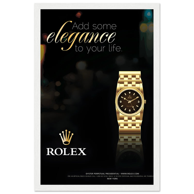 Rolex Elegance Vintage Poster Ad