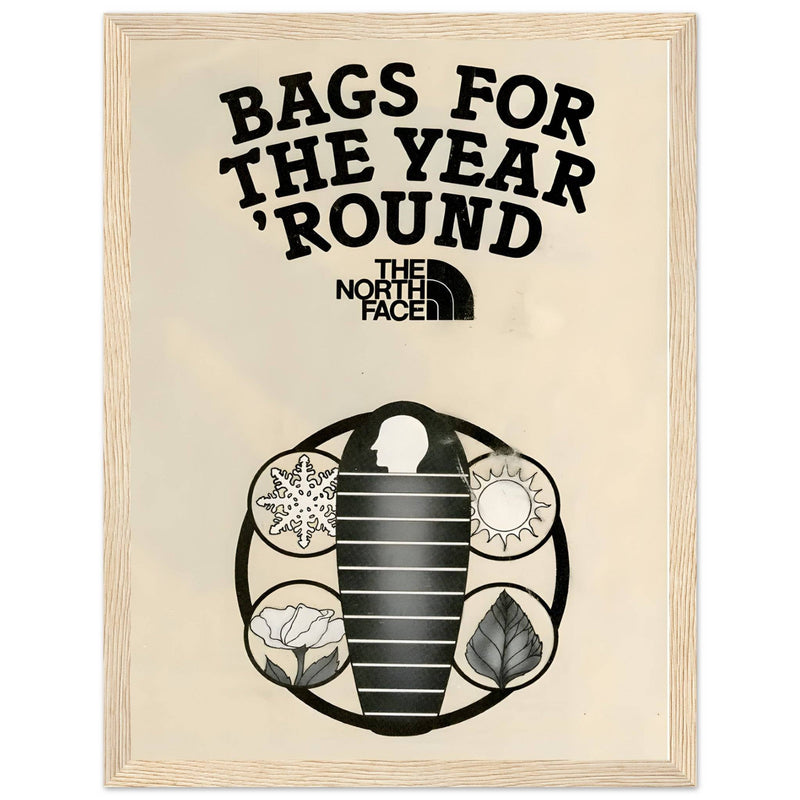 The North Face Sleeping Bags Vintage Poster