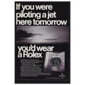 Rolex Jet Pilot Vintage Poster Ad