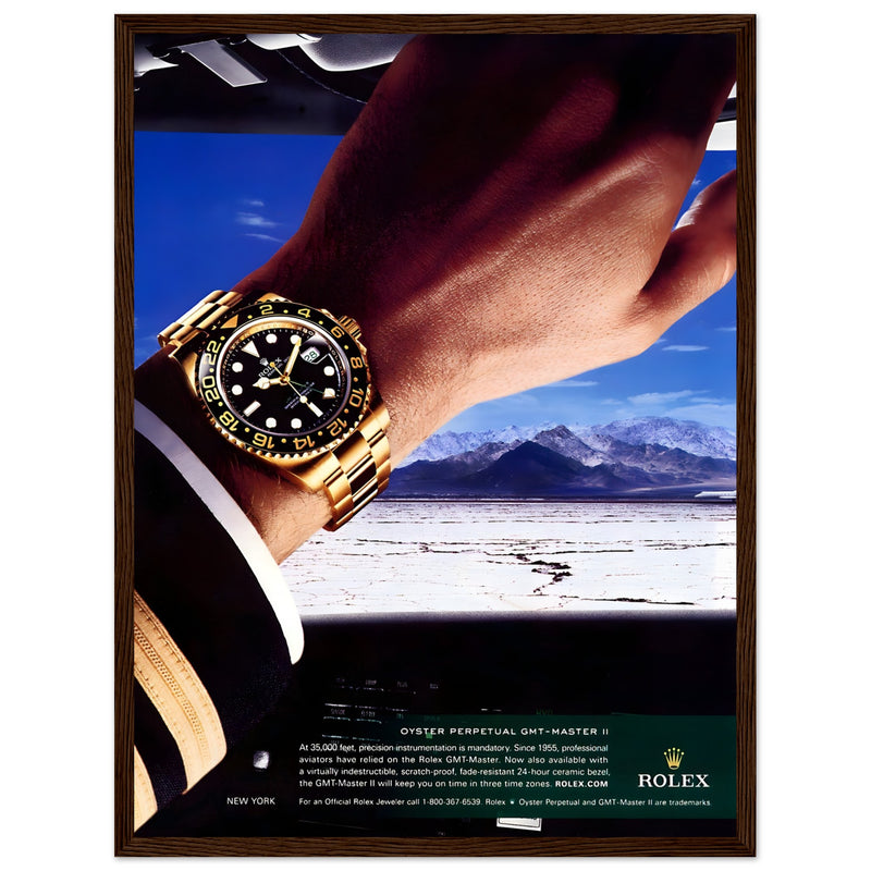 Rolex Oyster Perpetual GMT-Master II New York Pilot Vintage Poster